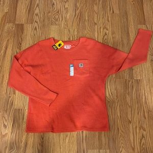 NWT Carhartt long sleeve heavy weight shirt size L(12-14)